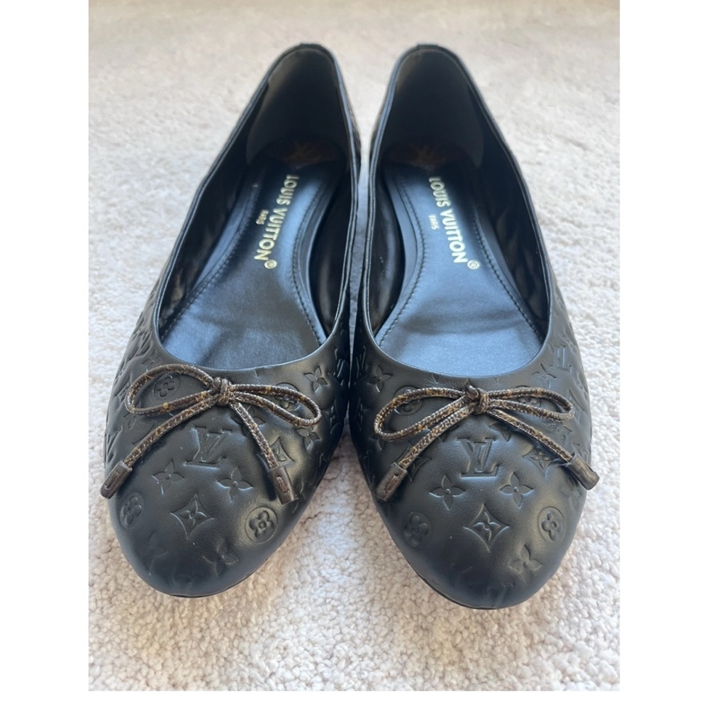Louis Vuitton Black and Brown Flats - Picture 5 of 8